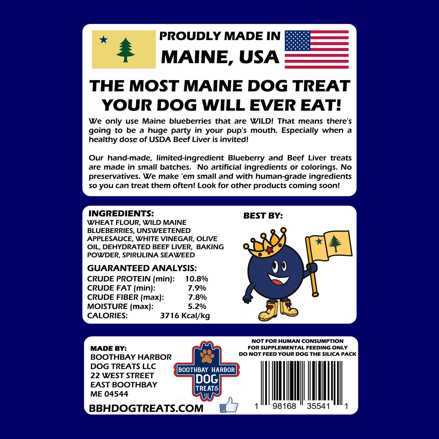 Wild Maine Blueberry & Beef Liver Dog Treats - Image #2