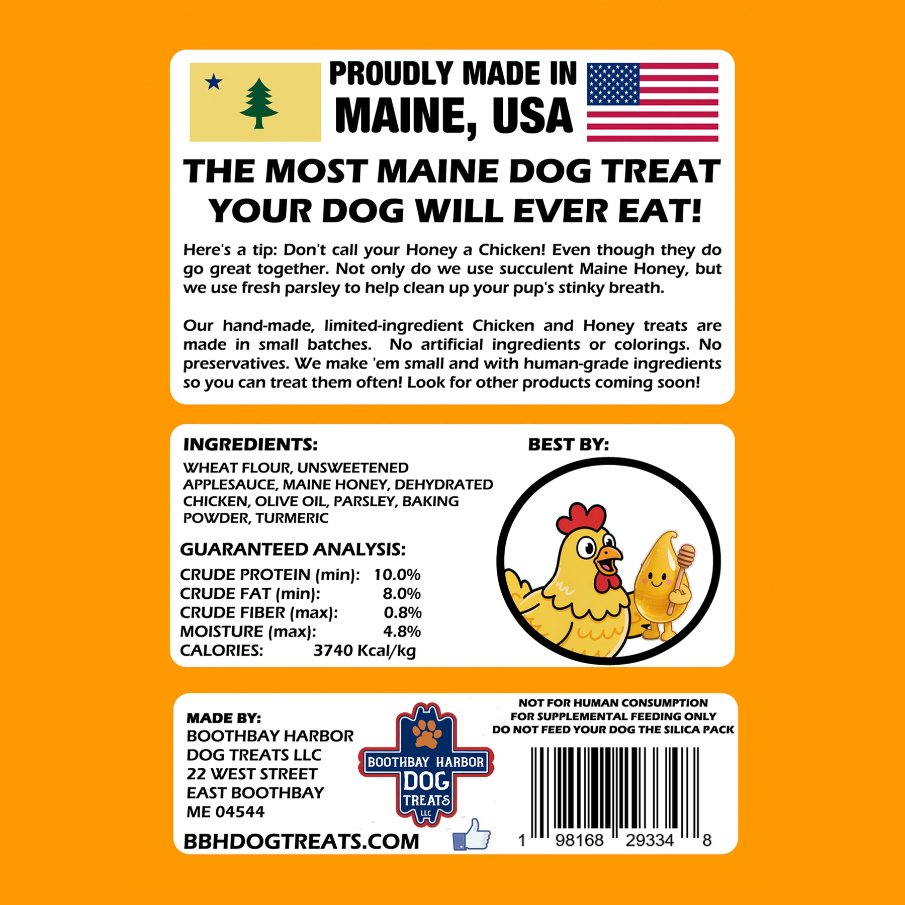 Maine Honey & Chicken Dog Treats - Image #2