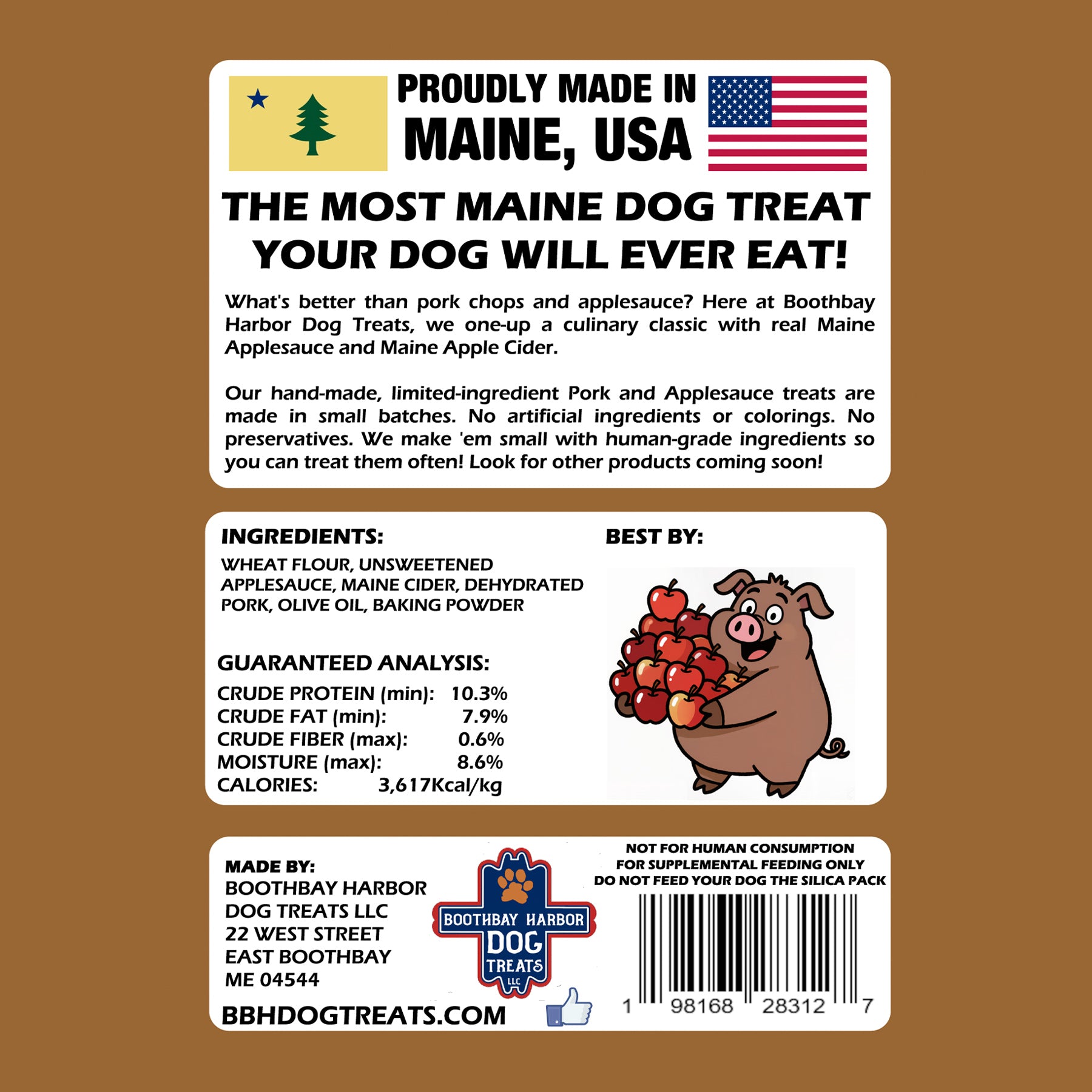 Pork & Maine Apple Dog Treats - Image #2