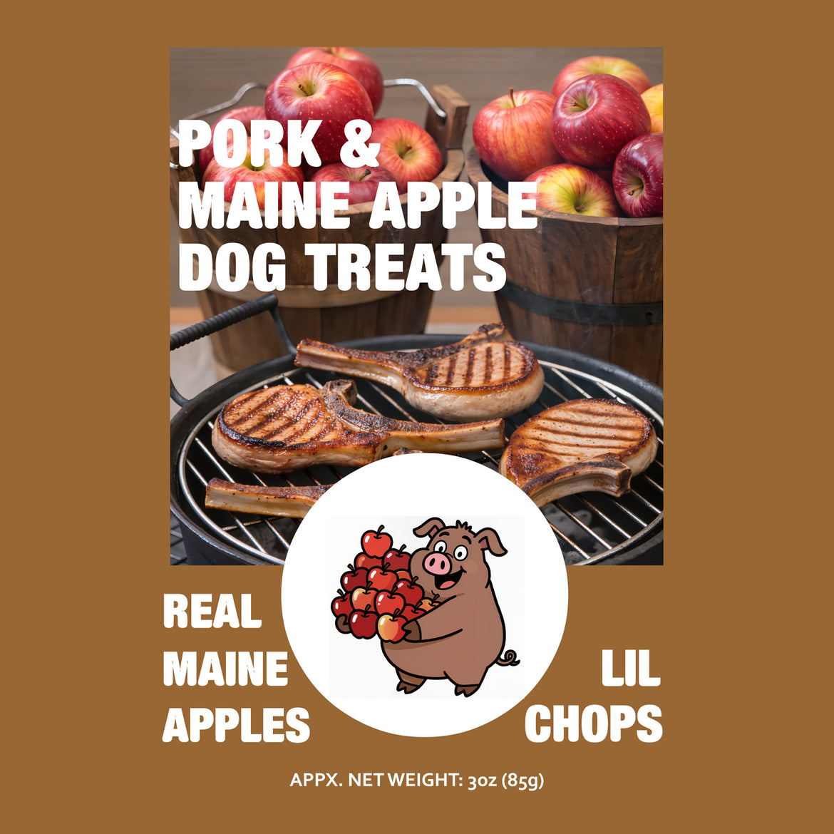 Pork & Maine Apple Dog Treats